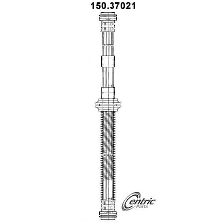 Centric Parts Brake Hose, 150.37021 150.37021